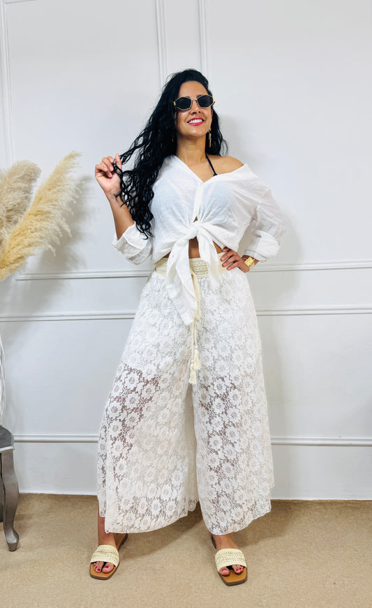 Pantalon ALBA BORDADA